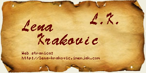 Lena Kraković vizit kartica